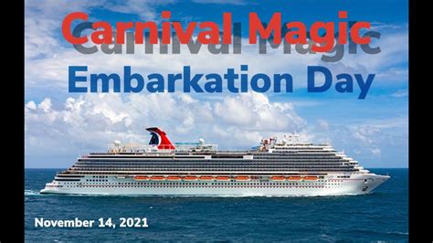 Carnival magic embarkation dates